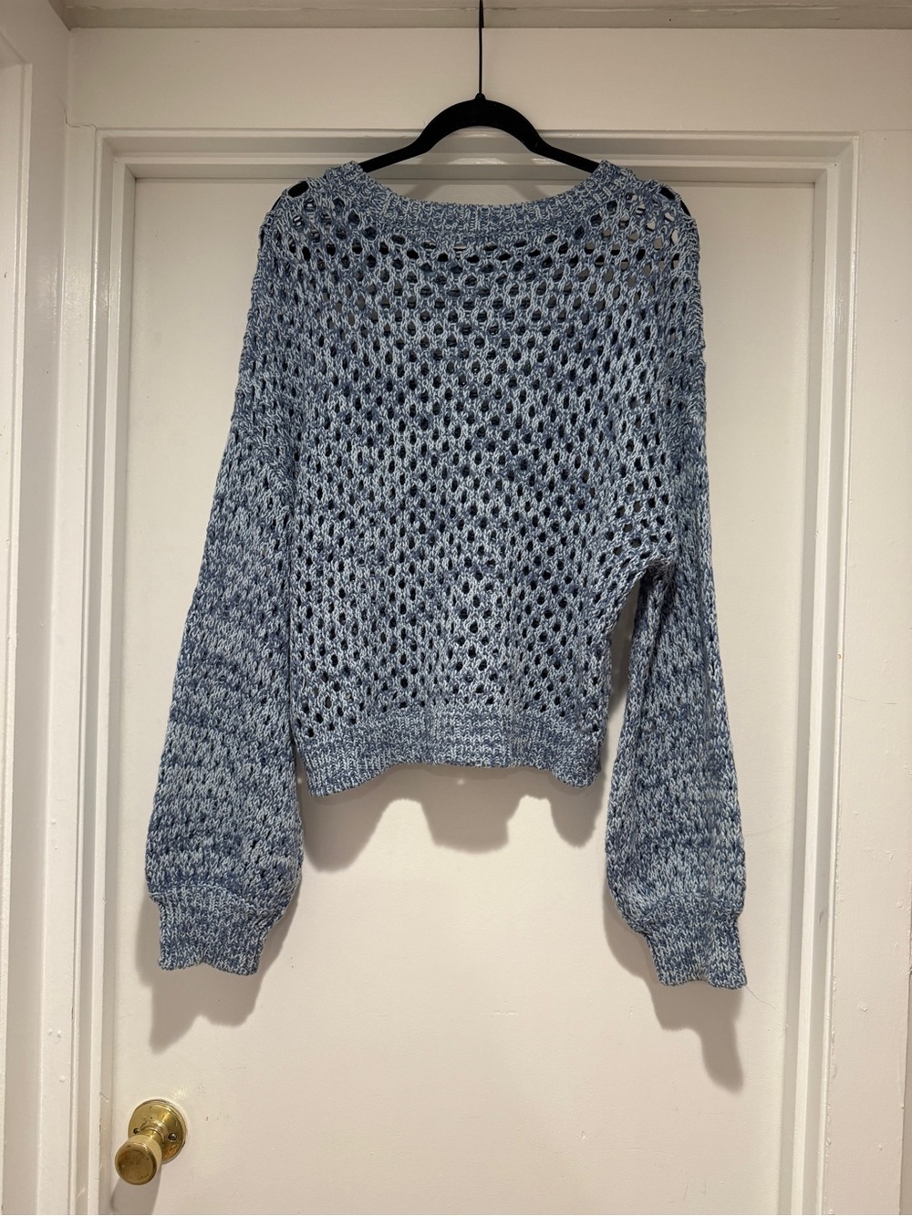 Roller Rabbit Blue Open Knit Sweater - Picture 5 of 6